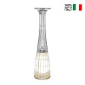 Poêle à gaz extérieur chauffage au gaz design moderne LED Bar Restaurant lumières DolceVita E.P. Vente