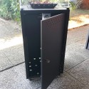 Chauffage d'appoint extérieur Poêle à gaz cheminée de jardin design moderne terrasse bar restaurant Etna Prix