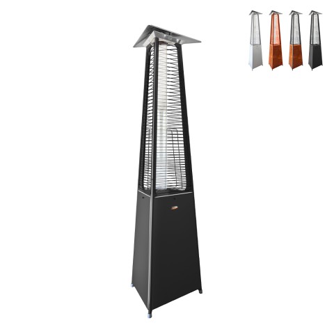 Poêle à gaz mobile chauffage extérieur forme pyramidal pour bar de restaurant Falò Evo Promotion