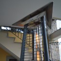 Poêle à gaz mobile chauffage extérieur forme pyramidal pour bar de restaurant Falò Evo 