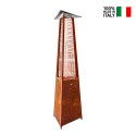 Poêle à gaz méthane chauffage pyramidal pour l'extérieur des bars restaurants clubs hotels Falò Evo 