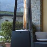 Poêle à gaz méthane chauffage pyramidal pour l'extérieur des bars restaurants clubs hotels Falò Evo 
