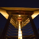 Poêle à gaz méthane chauffage pyramidal pour l'extérieur des bars restaurants clubs hotels Falò Evo 