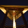 Poêle à gaz méthane chauffage pyramidal pour l'extérieur des bars restaurants clubs hotels Falò Evo 