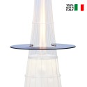 Table basse ronde Ø 80 cm pour poêle à gaz chauffage extérieur DolceVita Vente