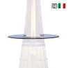 Table basse ronde Ø 80 cm pour poêle à gaz chauffage extérieur DolceVita Vente