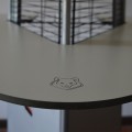 Table d'appoint pour poêle à gaz extérieur forme pyramide Falò Evo Promotion