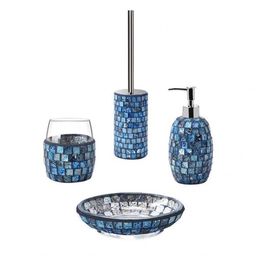 Crystal badkameraccessoireset, inclusief zeeppomp, toiletborstel en tandenborstelhouder Aanbieding Crystal badkameraccessoireset, inclusief zeeppomp, toiletborstel en tandenborstelhouder Aanbieding