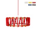 Plafonnier suspendu LED pour salon avec abat-jour corde tissu Macaron D45 Offre