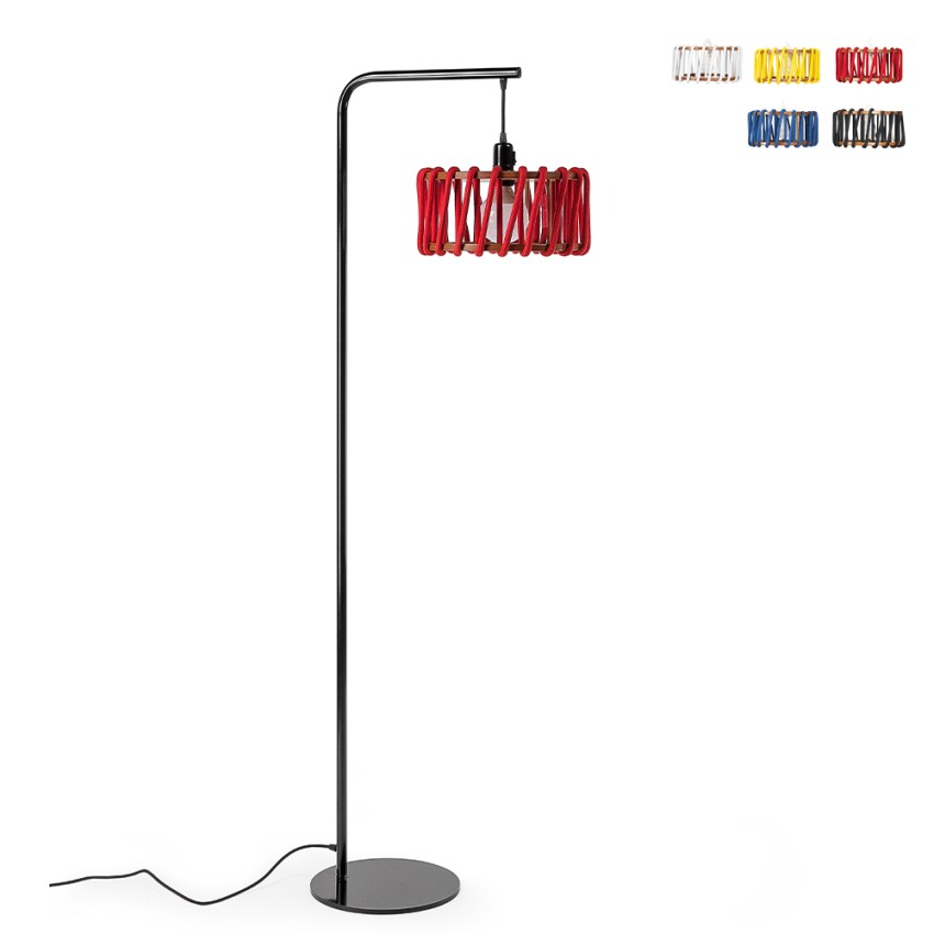 Vloerlamp met stoffen lampenkap Macaron DF30 Aanbieding Vloerlamp met stoffen lampenkap Macaron DF30 Aanbieding