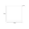 Handgeschilderd canvas schilderij zilveren boom lijst 100x100 cm W641 Afmetingen