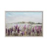 Tableau moderne Peinture paysage champ de fleurs peint à la main sur toile cadre 60 × 90 cm W619 Remises