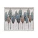 Handgeschilderd doek met lijst veren 90x120cm W732 Korting