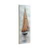 Handgeschilderd schilderij zeilboot op doek 30x90cm met lijst Z421 Catalogus