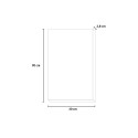 Handgeschilderd schilderij zeilboot op doek 30x90cm met lijst Z421 Afmetingen
