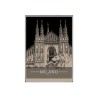 Fotoprint op canvas poster stad Milaan met lijst 50x70cm Unika 0011 Verkoop