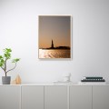 Fotoafdruk zonsondergang vrijheidsbeeld lijst 30x40cm Unika 0031 Aanbieding