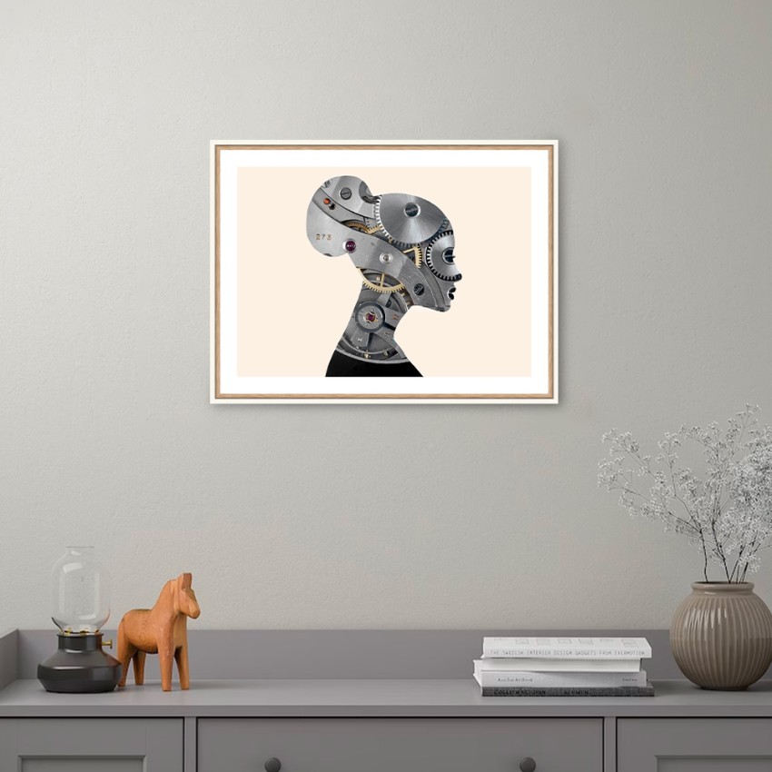 Fotoprint vrouw in frame 30x40cm Unika 0048 Aanbieding