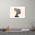 Fotoprint vrouw in frame 30x40cm Unika 0048 Aanbieding