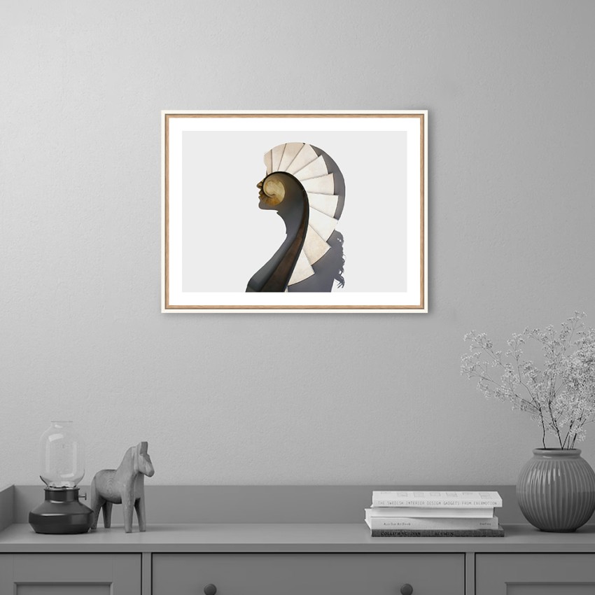 Moderne portretfoto print wenteltrap 30x40cm Unika 0050 Aanbieding