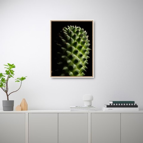 Tableau décoratif moderne photographique plante fleur cactus cadre 30 × 40 cm Unika 0061