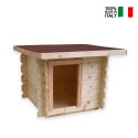 Hondenhok voor kleine honden hout tuin buiten 77x60 h64cm Laila Verkoop