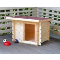 Hondenhok voor kleine honden hout tuin buiten 77x60 h64cm Laila Aanbod
