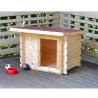 Hondenhok voor kleine honden hout tuin buiten 77x60 h64cm Laila Aanbod