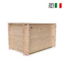 Coffre de rangement en bois pour jardin extérieur conteneur 183 Lt Giunone Vente
