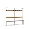 Kleedkamerbank 150x39x184cm met ophanghaken Upper M Korting