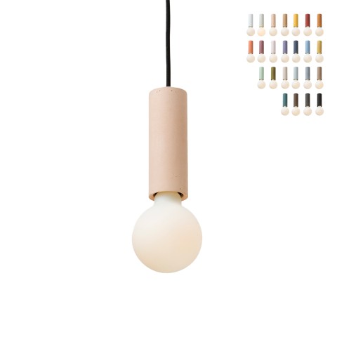 Lampe Suspendue cylindre design minimaliste cuisine restaurant Ila