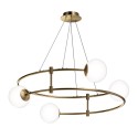 Suspension moderne 4 lumières sphères mates Balance Maytoni Catalogue