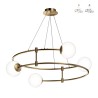 Suspension moderne 4 lumières sphères mates Balance Maytoni Vente
