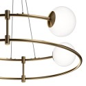 Suspension moderne 4 lumières sphères mates Balance Maytoni Modèle