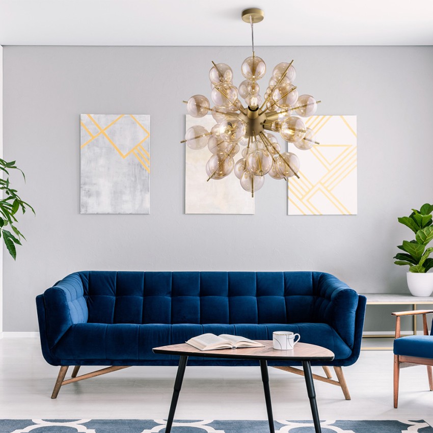 Moderne hanglamp woonkamer, geblazen glazen bollen Bolla Maytoni Aanbieding Moderne hanglamp woonkamer, geblazen glazen bollen Bolla Maytoni Aanbieding