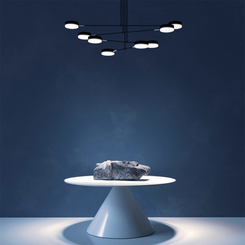 Fad Maytoni lustre moderne à 8 lampes à LED orientables Promotion