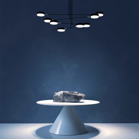 Suspension moderne 8 lumières LED réglables Fad Maytoni Promotion