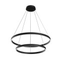 Moderne verstelbare zwarte plafondlamp 2 ringen LED Rim Maytoni Verkoop