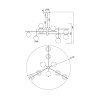Suspension plafond moderne noir et doré Nostalgia Maytoni Remises