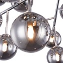 Plafonnier métal chromé sphères en verre fumé Dallas Maytoni Réductions
