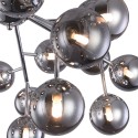 Plafonnier métal chromé sphères en verre fumé Dallas Maytoni Remises
