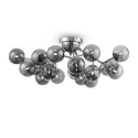 Plafonnier métal chromé sphères en verre fumé Dallas Maytoni Promotion