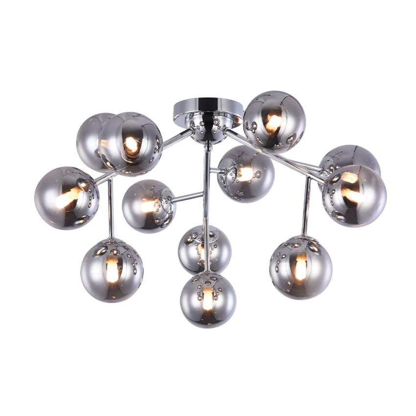 Plafonnier moderne en métal chromé avec boules en verre Dallas Maytoni Promotion Plafonnier moderne en métal chromé avec boules en verre Dallas Maytoni Promotion