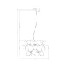 Lustre à suspension design moderne sphères en verre chromé Dallas Maytoni Catalogue
