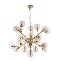 Suspension plafond dorée sphères en verre ambre Dallas Maytoni Offre