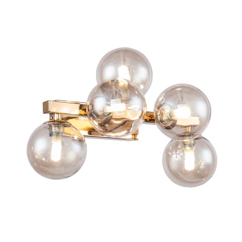 Klassieke gouden wandlamp met glazen bollen Dallas Maytoni Aanbieding