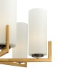 Moderne plafondkandelaar in messing met 6 lampen Fortano Maytoni Verkoop