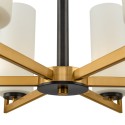 Moderne plafondkandelaar in messing met 6 lampen Fortano Maytoni Aanbod