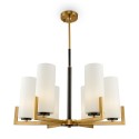 Moderne plafondkandelaar in messing met 6 lampen Fortano Maytoni Aanbieding