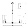 Moderne plafondkandelaar in messing met 6 lampen Fortano Maytoni Korting